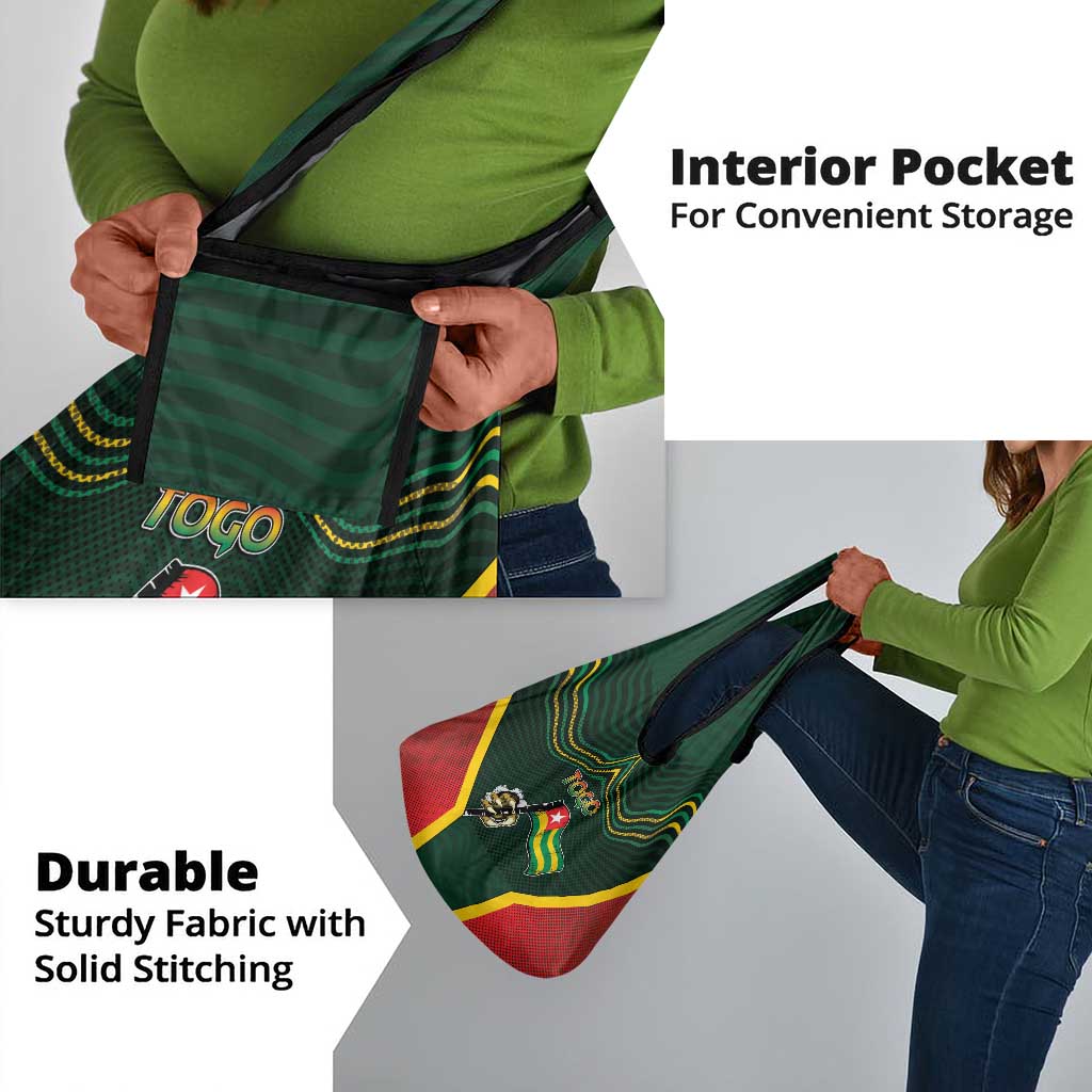 Togo Grocery Bag Lion Claw Flag Sport Style - African Pride