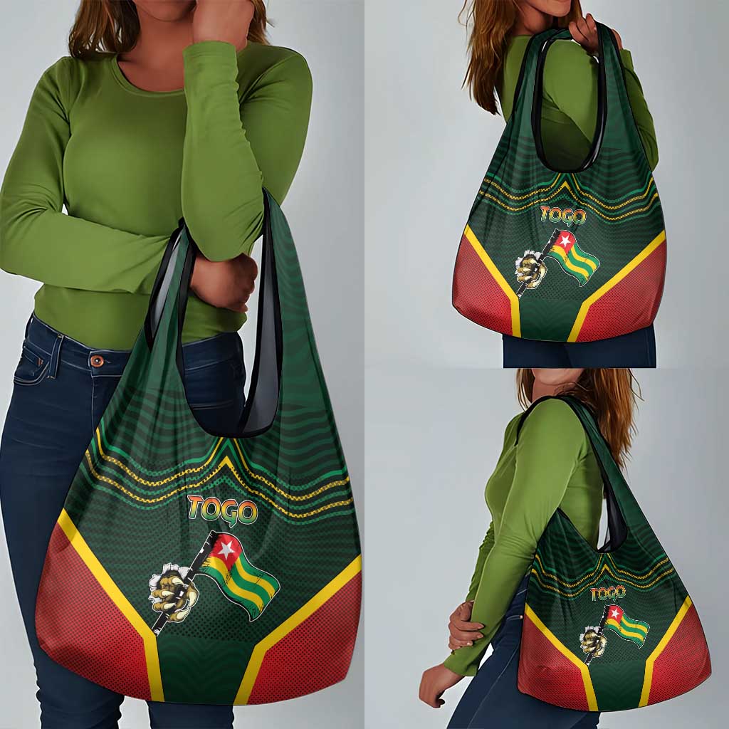 Togo Grocery Bag Lion Claw Flag Sport Style - African Pride