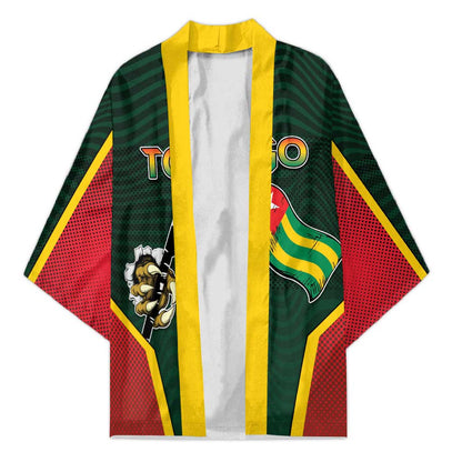 Personalized Togo Kimono Lion Claw Flag Sport Style - African Pride