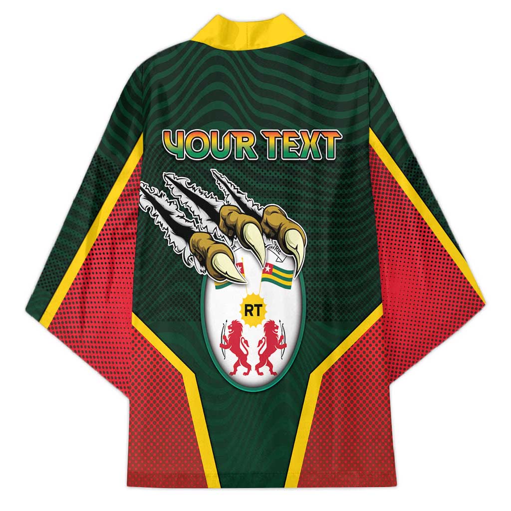 Personalized Togo Kimono Lion Claw Flag Sport Style - African Pride