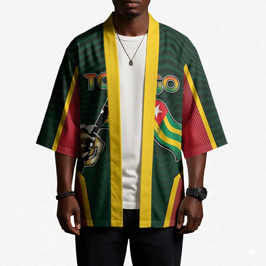 Personalized Togo Kimono Lion Claw Flag Sport Style - African Pride