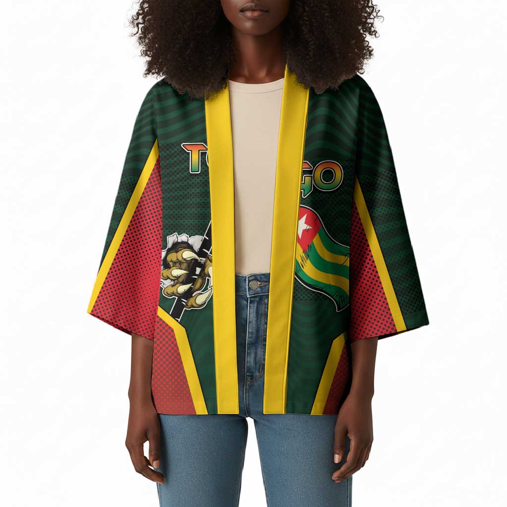 Personalized Togo Kimono Lion Claw Flag Sport Style - African Pride