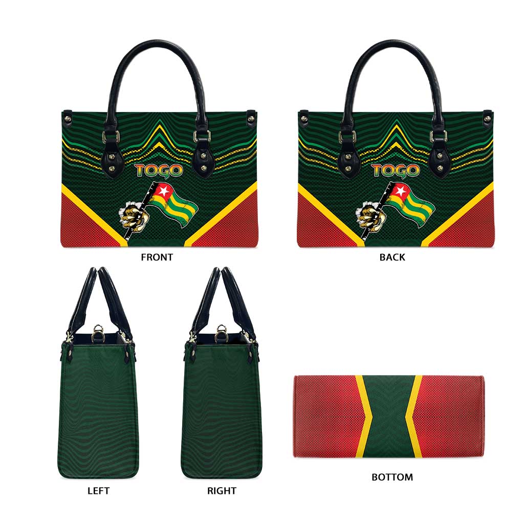 Togo Leather Bag Lion Claw Flag Sport Style - African Pride