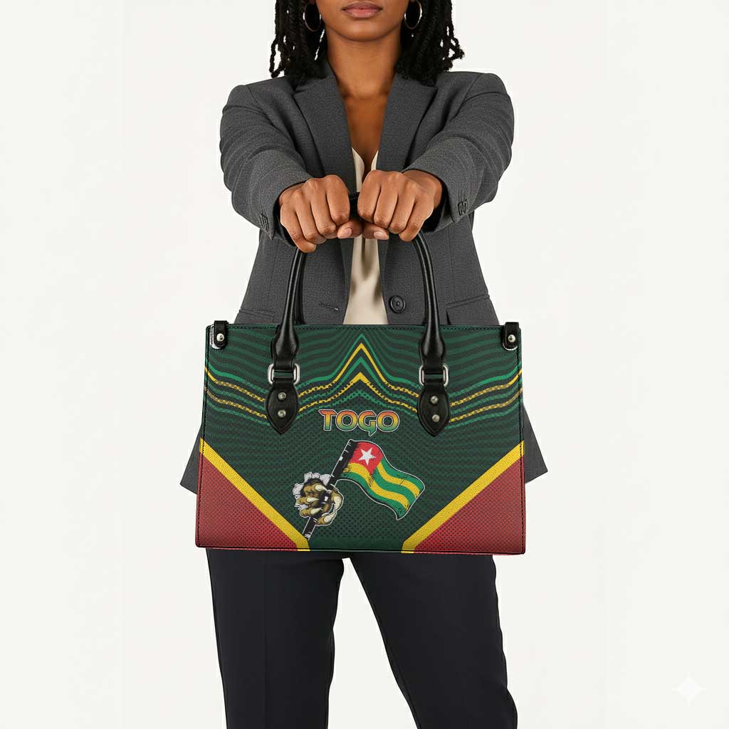 Togo Leather Bag Lion Claw Flag Sport Style - African Pride