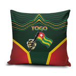 Togo Pillow Cover Lion Claw Flag Sport Style - African Pride
