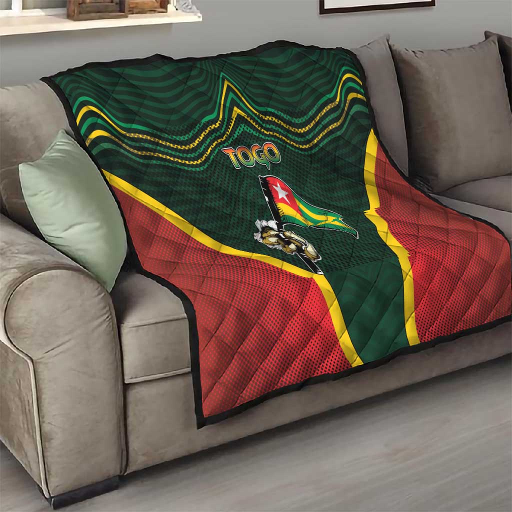 Togo Quilt Lion Claw Flag Sport Style - African Pride