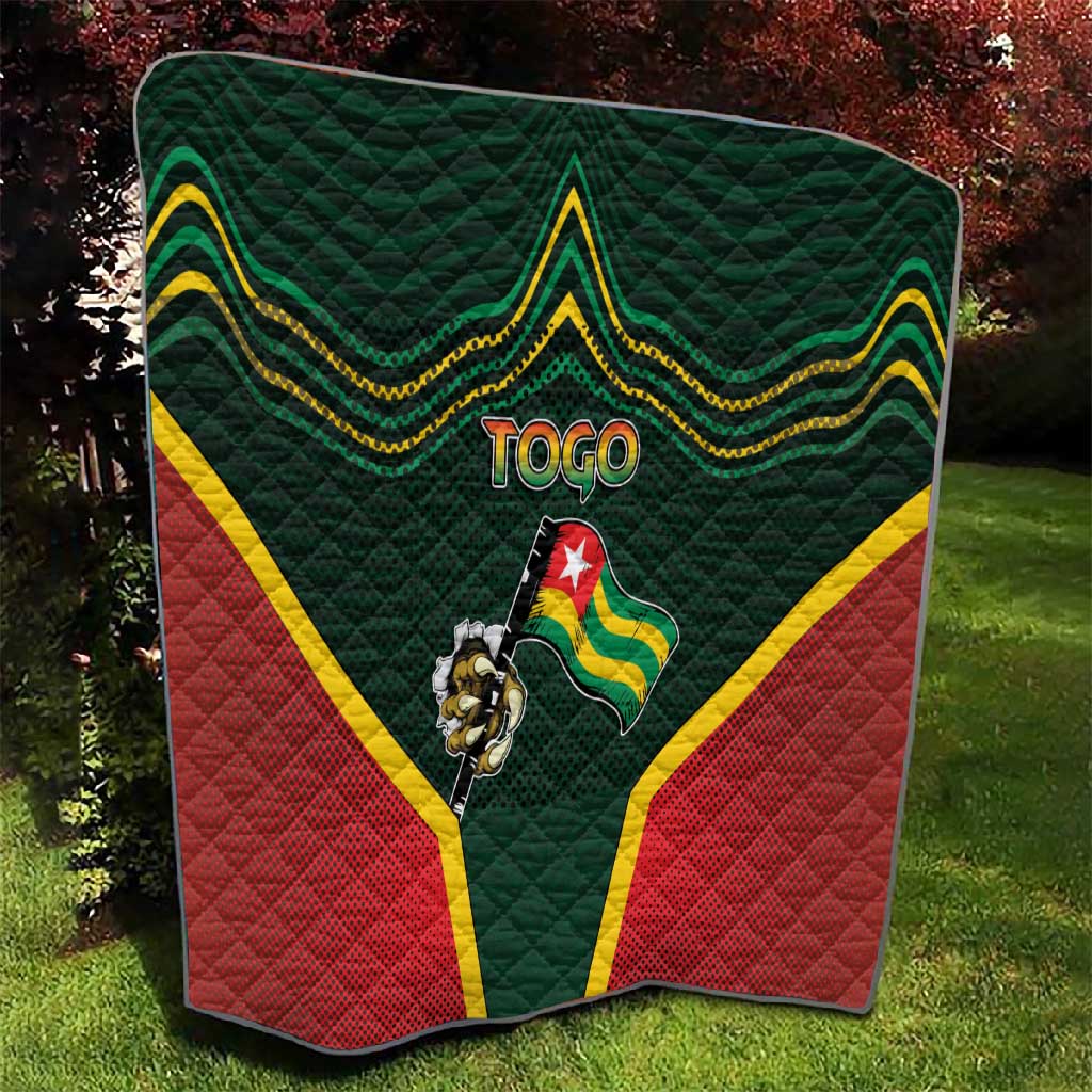 Togo Quilt Lion Claw Flag Sport Style - African Pride