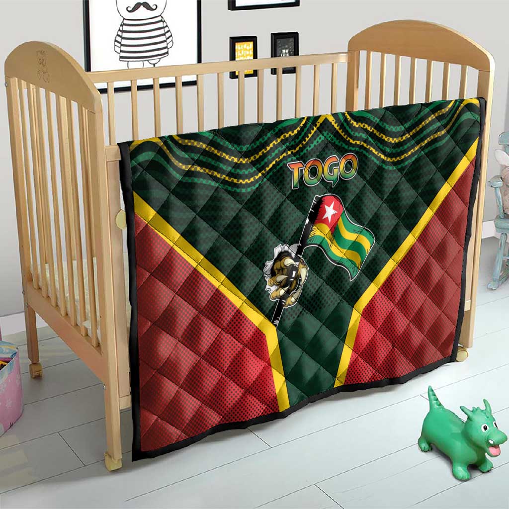 Togo Quilt Lion Claw Flag Sport Style - African Pride