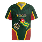 Personalized Togo Rugby Jersey Lion Claw Flag Sport Style - African Pride