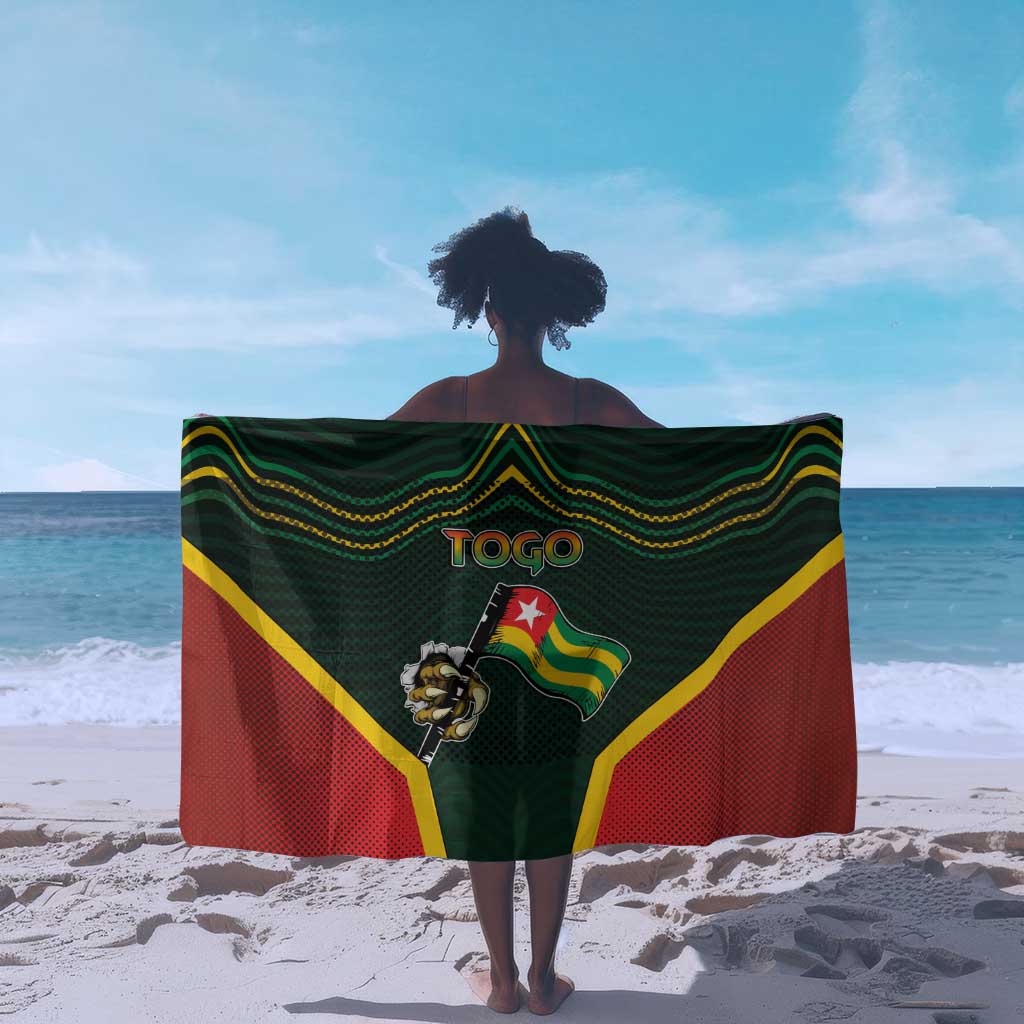 Togo Sarong Lion Claw Flag Sport Style - African Pride
