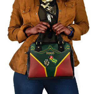 Togo Shoulder Handbag Lion Claw Flag Sport Style - African Pride
