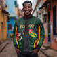 Personalized Togo Sleeve Zip Bomber Jacket Lion Claw Flag Sport Style - African Pride