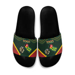 Togo Slide Sandals Lion Claw Flag Sport Style - African Pride