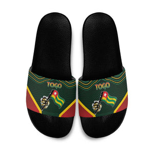 Togo Slide Sandals Lion Claw Flag Sport Style - African Pride