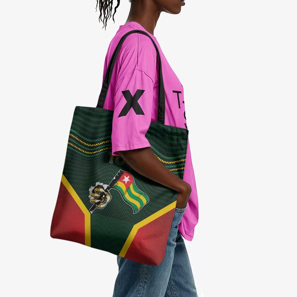 Togo Tote Bag Lion Claw Flag Sport Style - African Pride