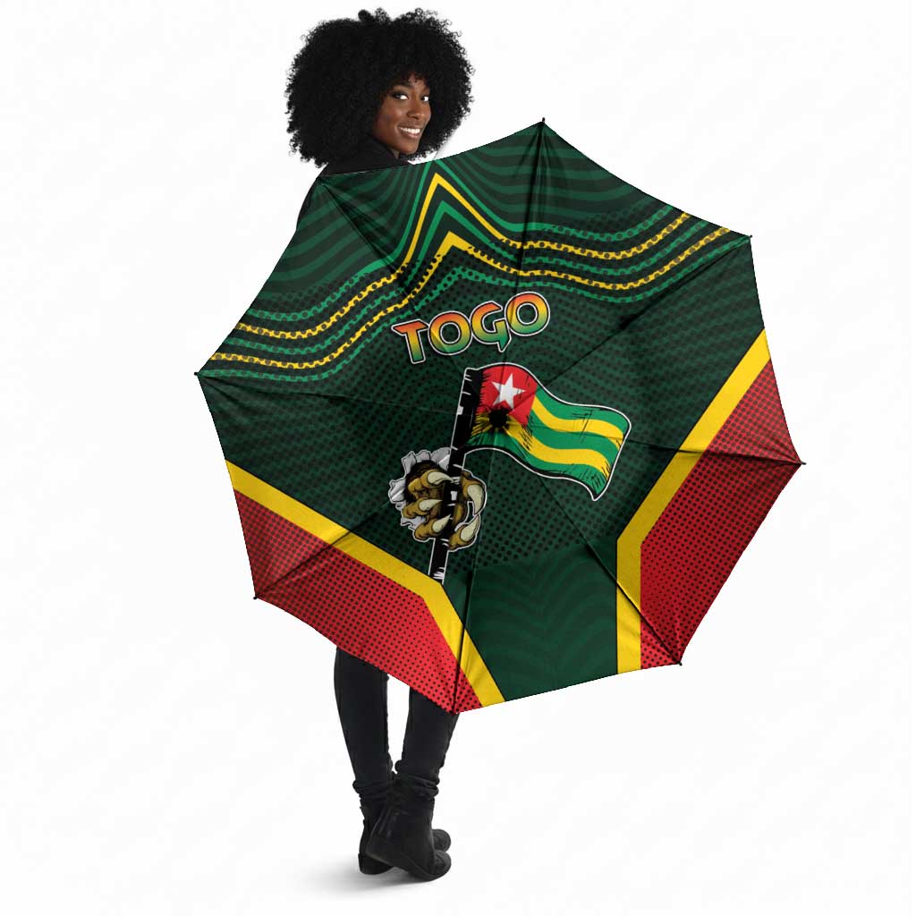 Togo Umbrella Lion Claw Flag Sport Style - African Pride