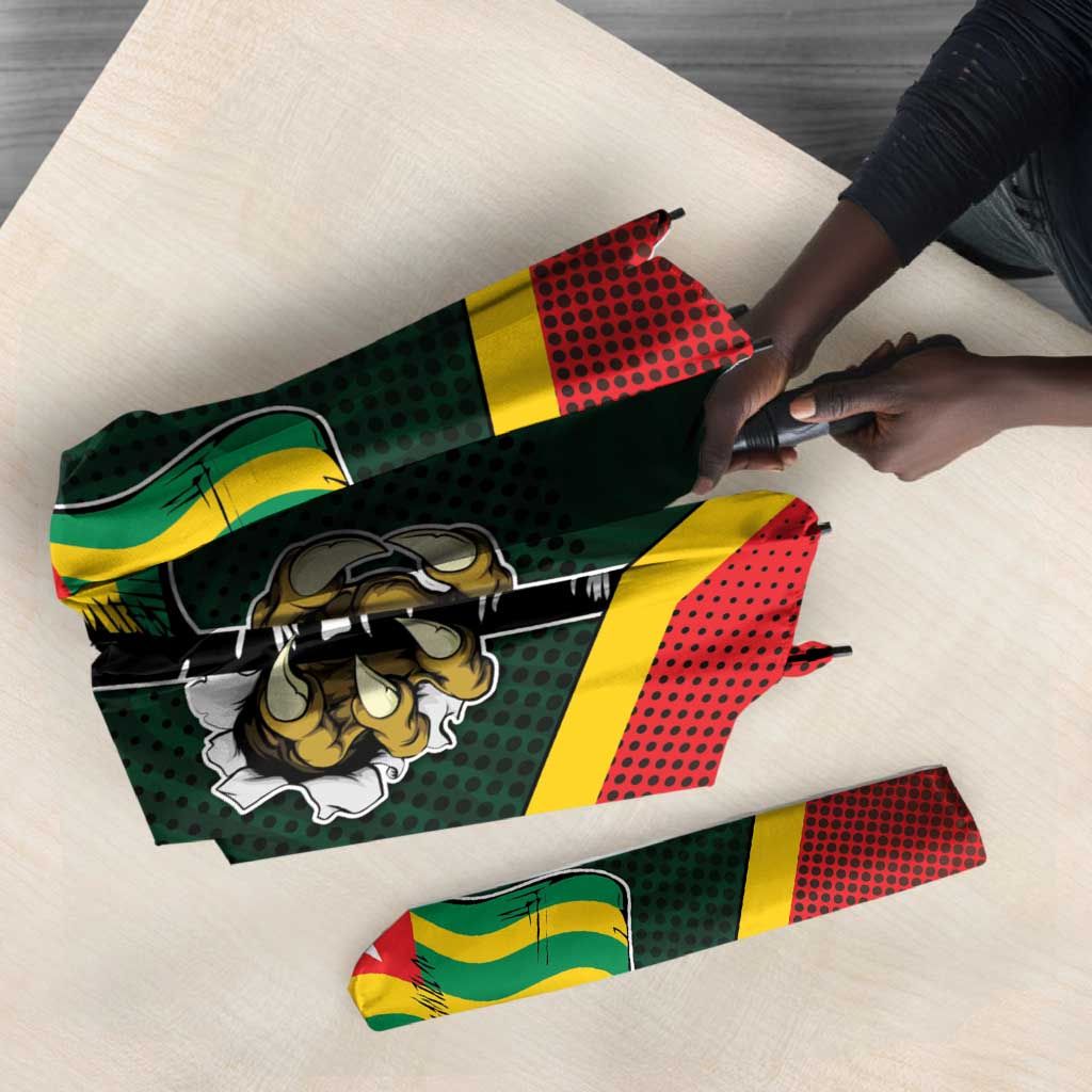 Togo Umbrella Lion Claw Flag Sport Style - African Pride