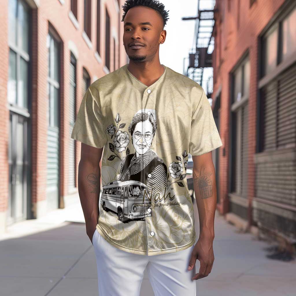Nah Rosa Parks African Baseball Jersey Black Women History - African Pride