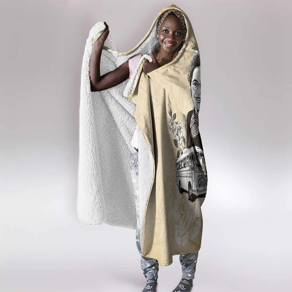 Nah Rosa Parks African Hooded Blanket Black Women History - African Pride