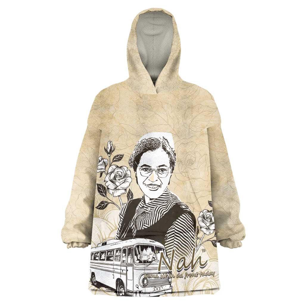 Nah Rosa Parks African Kid Wearable Blanket Hoodie Black Women History - African Pride