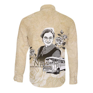 Nah Rosa Parks African Long Sleeve Button Shirt Black Women History - African Pride