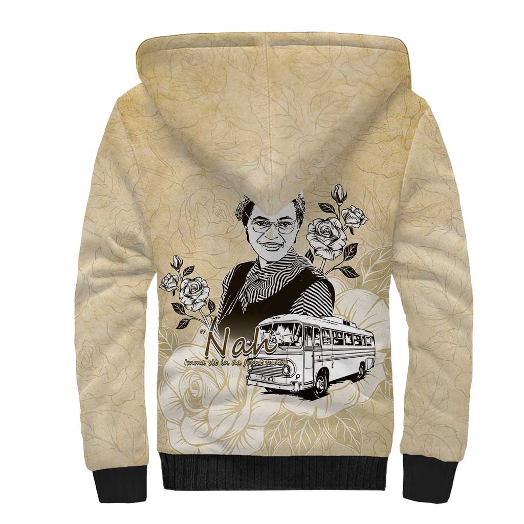 Nah Rosa Parks African Sherpa Hoodie Black Women History - African Pride