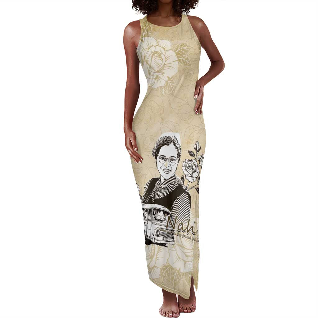 Nah Rosa Parks African Tank Maxi Dress Black Women History - African Pride