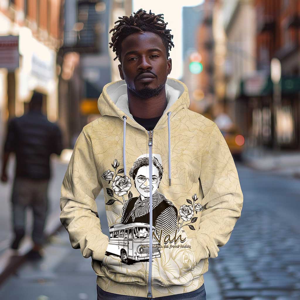 Nah Rosa Parks African Zip Hoodie Black Women History - African Pride