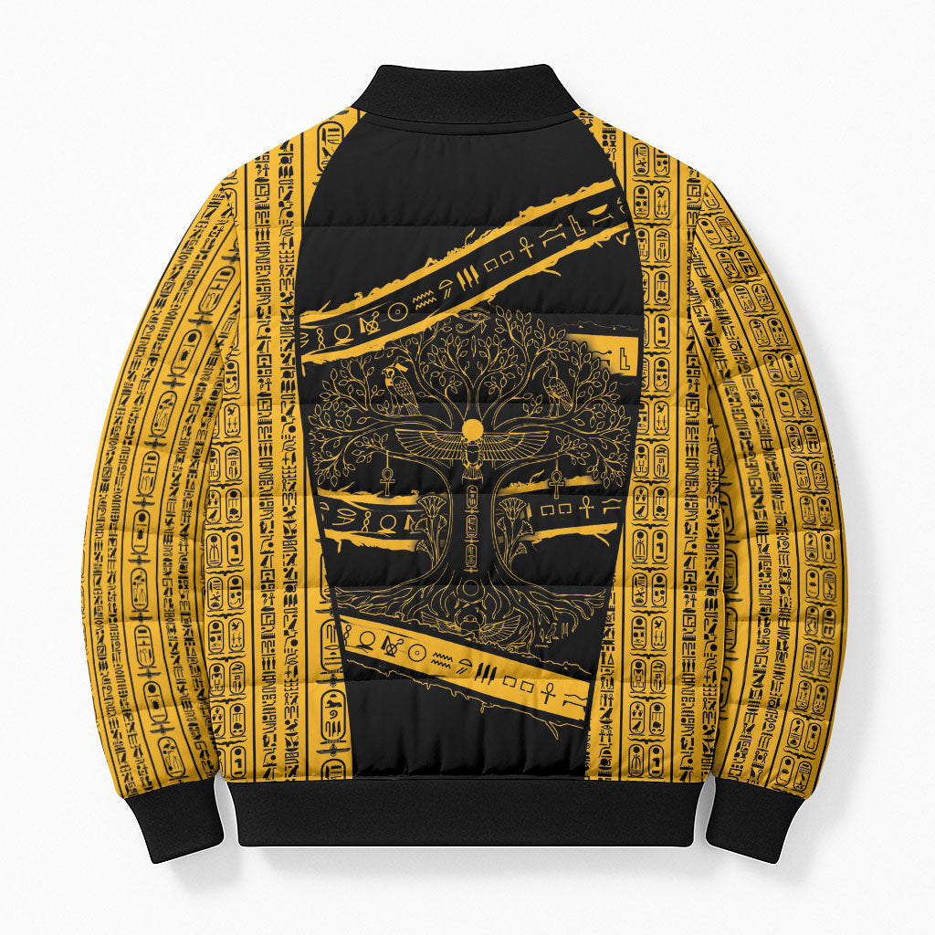 Egypt Tree Of Life Bomber Puffer Jacket The Fig In Ancient Egyptian