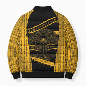Egypt Tree Of Life Bomber Puffer Jacket The Fig In Ancient Egyptian