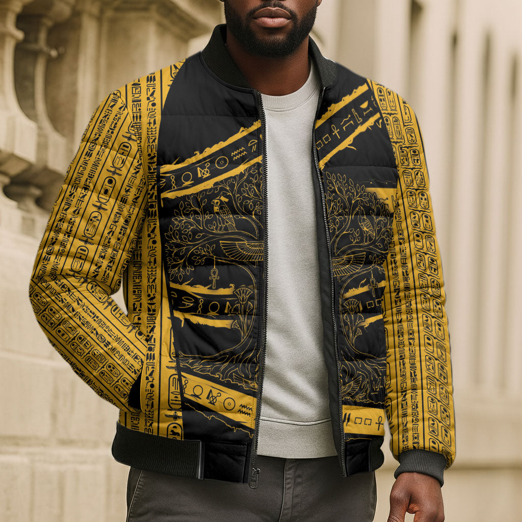 Egypt Tree Of Life Bomber Puffer Jacket The Fig In Ancient Egyptian