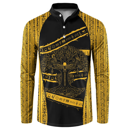 Egypt Tree Of Life Button Sweatshirt The Fig In Ancient Egyptian