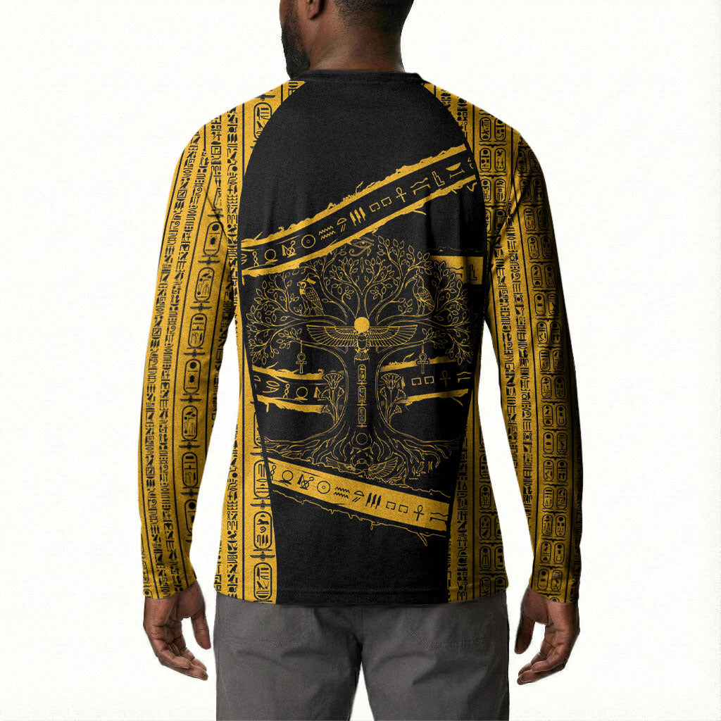 Egypt Tree Of Life Button Sweatshirt The Fig In Ancient Egyptian