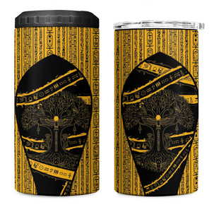 Egypt Tree Of Life 4 in 1 Can Cooler Tumbler The Fig In Ancient Egyptian