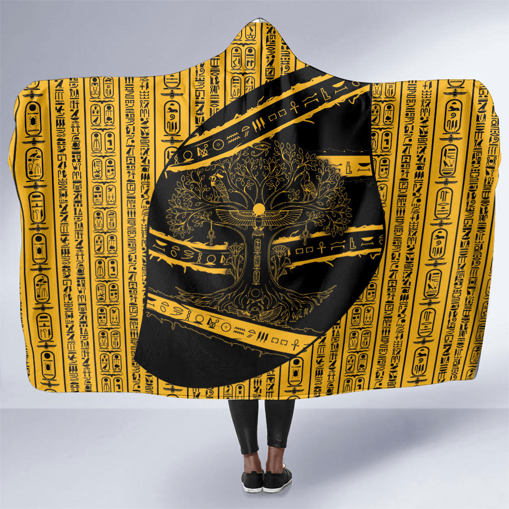 Egypt Tree Of Life Hooded Blanket The Fig In Ancient Egyptian