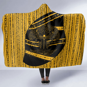 Egypt Tree Of Life Hooded Blanket The Fig In Ancient Egyptian