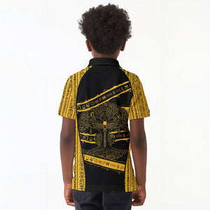 Egypt Tree Of Life Kid Polo Shirt The Fig In Ancient Egyptian