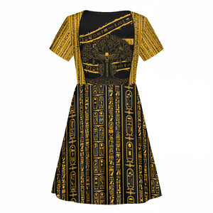 Egypt Tree Of Life Kid Short Sleeve Dress The Fig In Ancient Egyptian