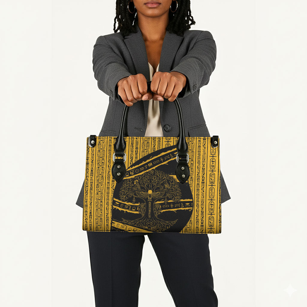 Egypt Tree Of Life Leather Bag The Fig In Ancient Egyptian