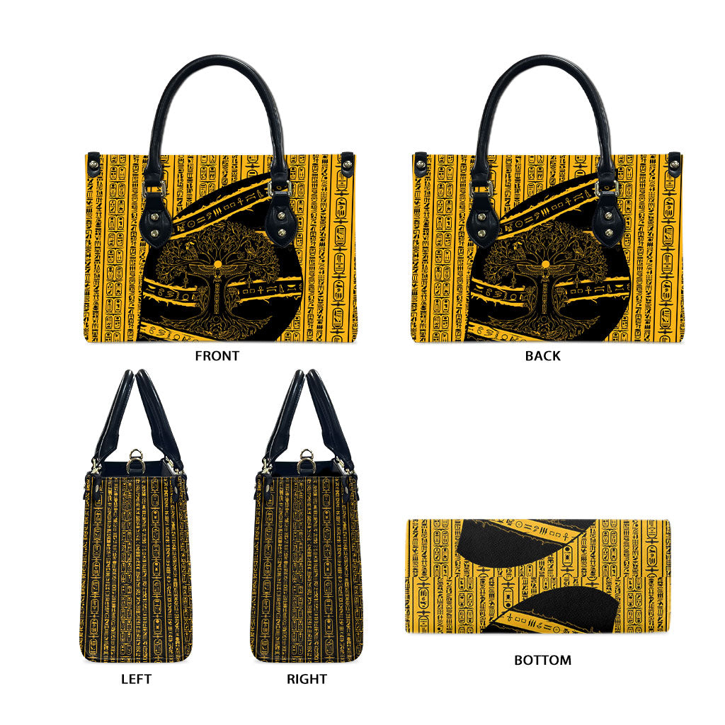Egypt Tree Of Life Leather Bag The Fig In Ancient Egyptian