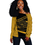 Egypt Tree Of Life Off Shoulder Sweater The Fig In Ancient Egyptian