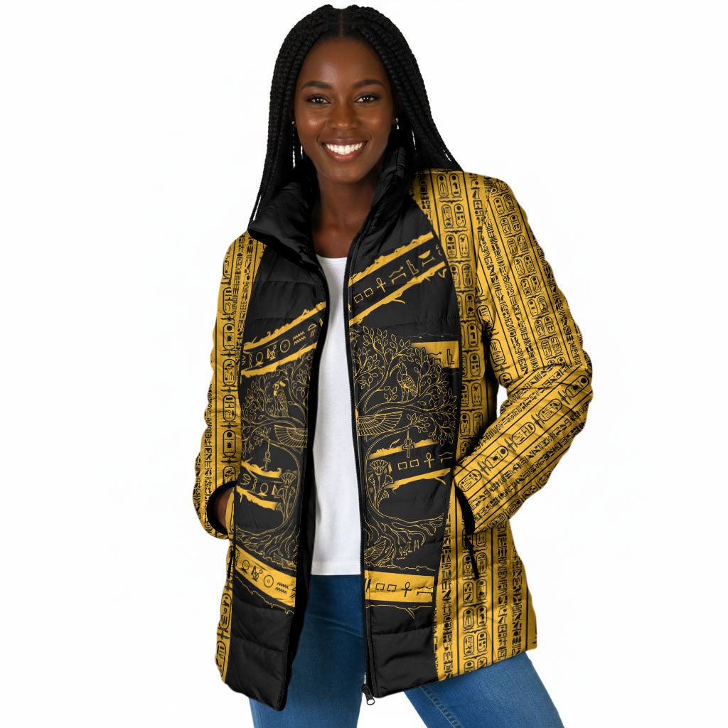 Egypt Tree Of Life Padded Jacket The Fig In Ancient Egyptian