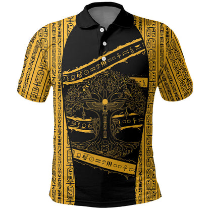 Egypt Tree Of Life Polo Shirt The Fig In Ancient Egyptian