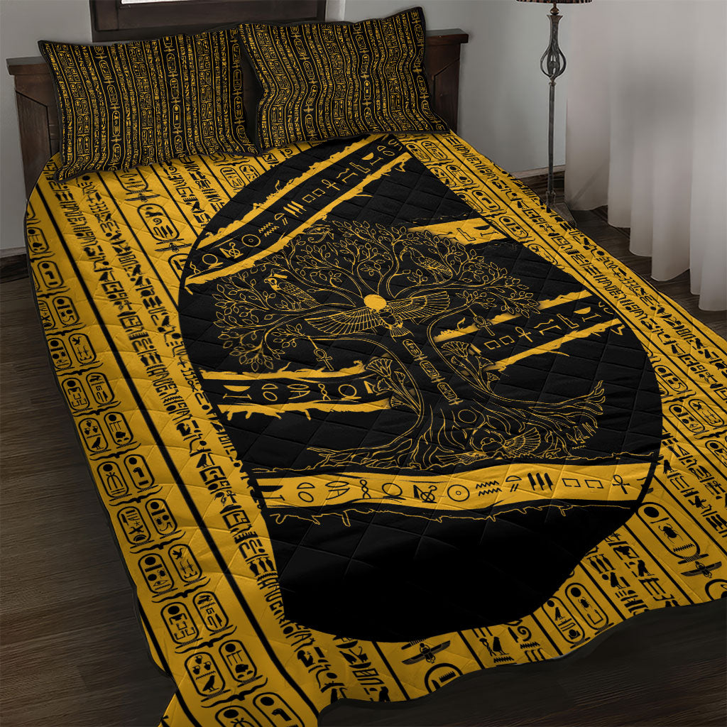 Egypt Tree Of Life Quilt Bed Set The Fig In Ancient Egyptian