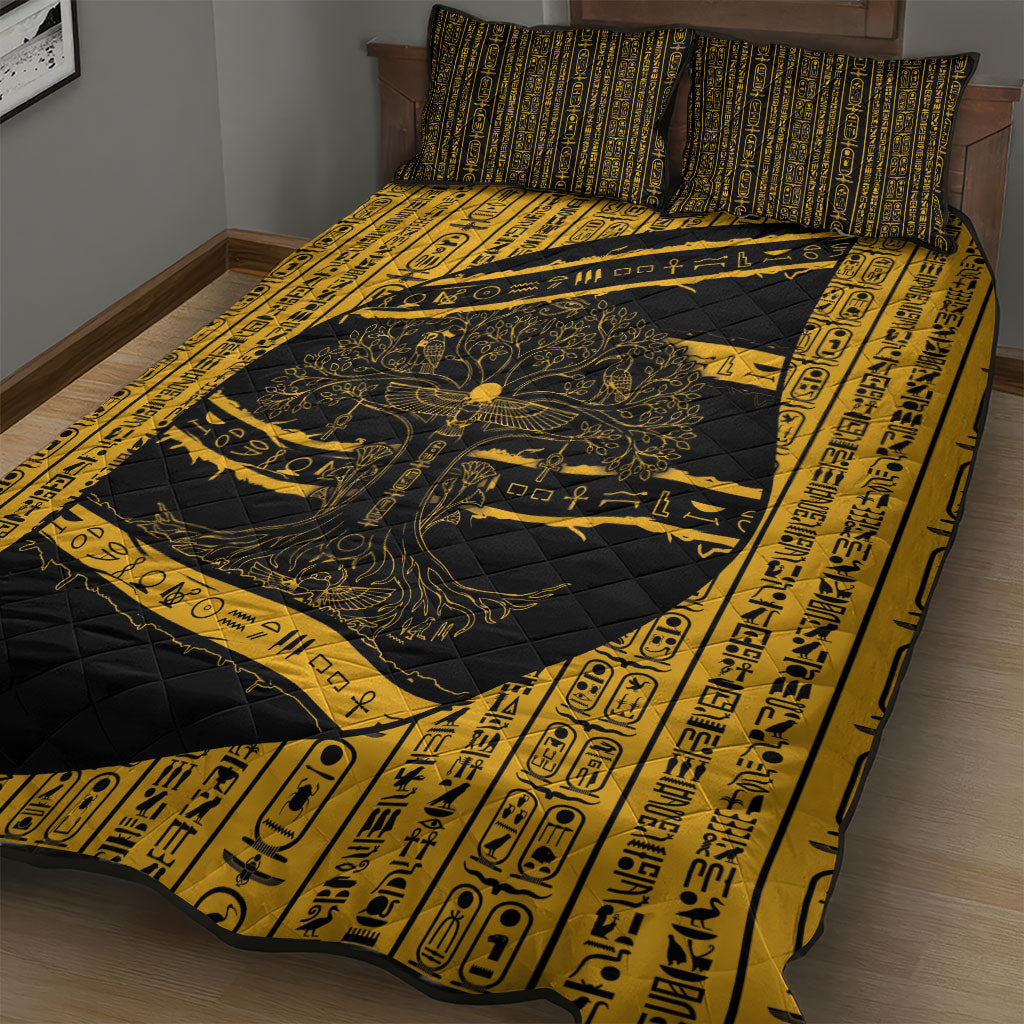 Egypt Tree Of Life Quilt Bed Set The Fig In Ancient Egyptian