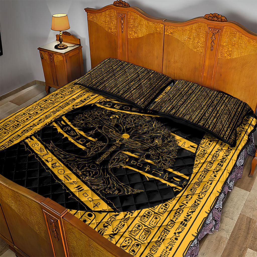 Egypt Tree Of Life Quilt Bed Set The Fig In Ancient Egyptian