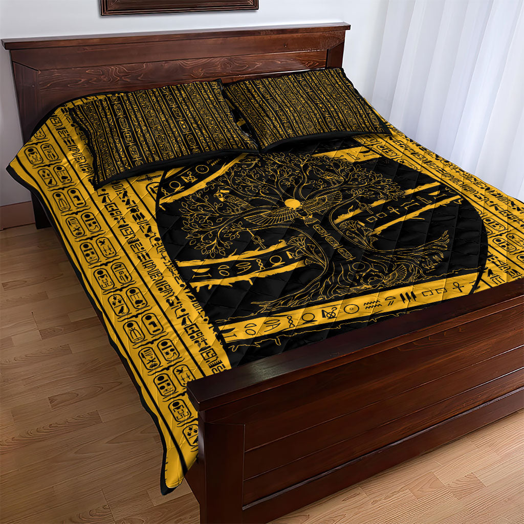 Egypt Tree Of Life Quilt Bed Set The Fig In Ancient Egyptian