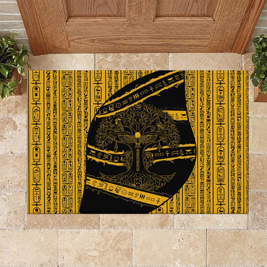 Egypt Tree Of Life Rubber Doormat The Fig In Ancient Egyptian