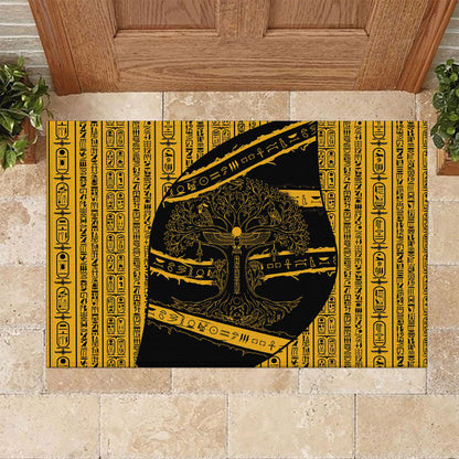 Egypt Tree Of Life Rubber Doormat The Fig In Ancient Egyptian