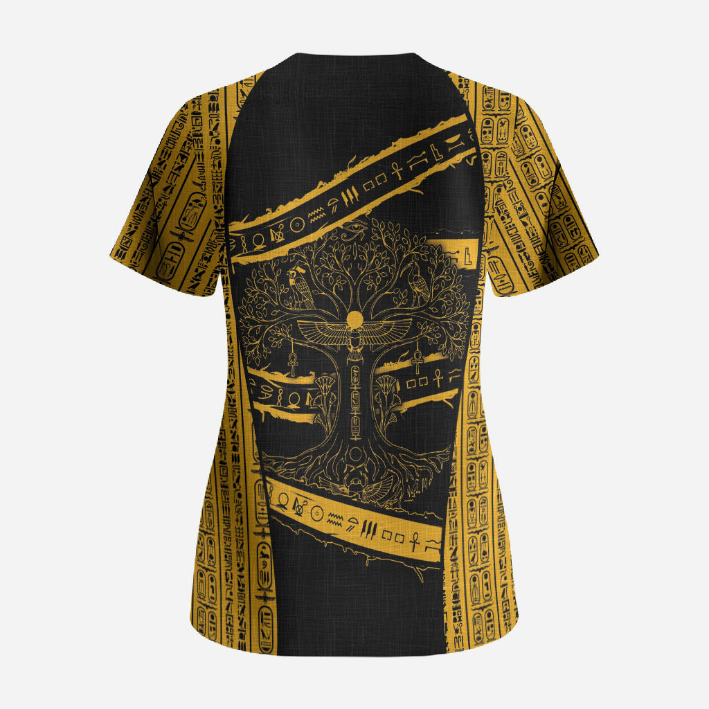 Egypt Tree Of Life Scrub Top The Fig In Ancient Egyptian